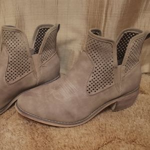 Taupe ankle boots